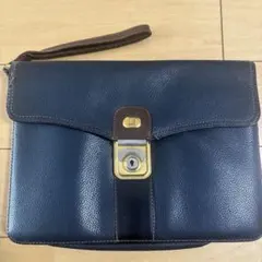 dunhill ネイビー ビジネスバッグ