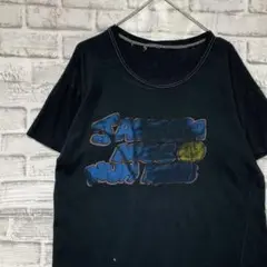 USA製90sヴィンテージTシャツ！シングルステッチ　ブラック半袖古着M723