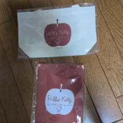 ハローキティ　巾着ポーチ＆ミニトートバッグ　洋服の青山　ノベルティ
