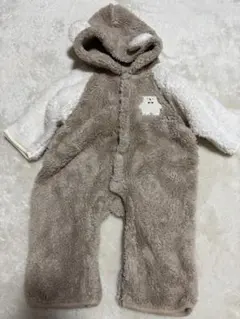 ベビーロンパース ベビーアウター 冬用ロンパース もこもこロンパース 50〜70
