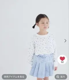 ローリーズファーム　キッズ　花柄トップス