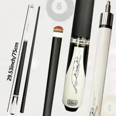 訳あり品：EVANLEY LEOPARDカーボンファイバーキュー。12mmタップ