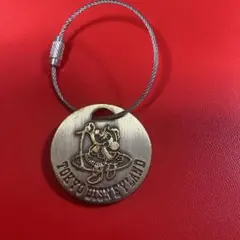 【レトロ】東京ディズニーランド キーホルダー メダル型 ミニー ビンテージ