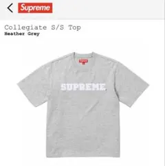 Supreme 23AW Collegiate S/S Top ヘザーグレーL - メルカリ