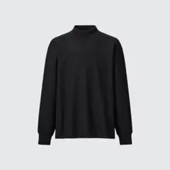 Lサイズ3枚セット UNIQLO U ブラッシュドジャージーモックネックTシャツ