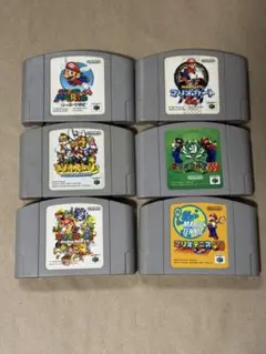 【ジャンク】ニンテンドー64 マリオシリーズ6本セット 動作未確認・サビあり