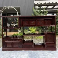 3点セット売り 花梨の彫刻長椅子 肘掛け付き 3人掛け 豪華彫刻 人気