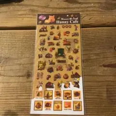 くまのプーさん ハニーカフェ シール　平成　当時物　ぷっくりシール