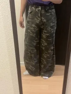 迷彩デニムパンツ