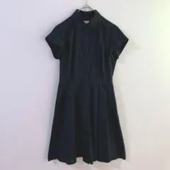 5291 ROPE ロペ　コットン　リネン　ワンピース　ひざ丈　半袖　黒　Ｍのサムネイル