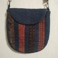 手作り和柄パッチワークポシェット