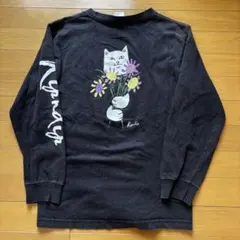 【USED】RIPNDIP 長袖Tシャツ　ウォッシュ加工　グレーのサムネイル