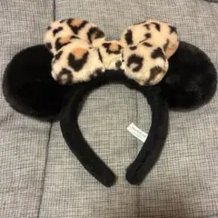 ディズニー ミニーマウス ヒョウ柄 カチューシャ