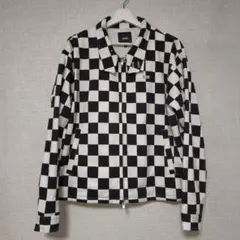 【VANS】 バンズ チェッカーフラッグジャケット チェック 白 黒 アウター