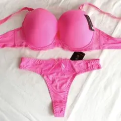 現貨 大尺碼 胸罩 內褲 E95 丁字褲 有鋼圈 粉色