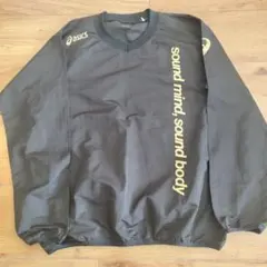 asics ピステ・ウィンドブレーカー Lサイズ 黒