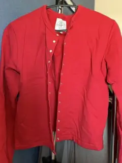 Agnes.b レッド 長袖カーディガン サイズ2