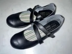 パンプス靴黒ローヒール