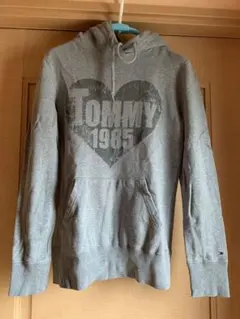 tommy girl ハートプリント パーカー S グレー