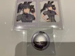 学マス　GIGO 購入特典　ミニ缶バッジ　うさぐるみ　フォトカード　雨夜　燕