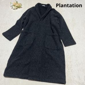 ▼プランテーション plantation【2】リネン100％ ロングコート 黒 ▽プランテーション plantation【2】リネン100％ ロングコート 黒 楽天