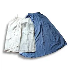 【古着】 レディース ロング ミディアム スカート 2着セット L M size