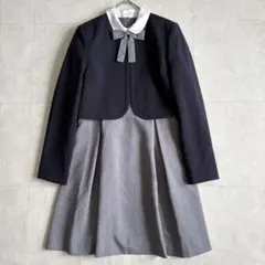 美品✨ キャサリンコテージ 白襟ワンピース＆ボレロ 160 リボン付 セレモニー