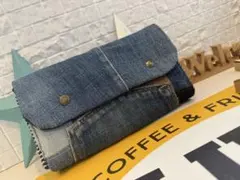 デニム パッチワーク 長財布