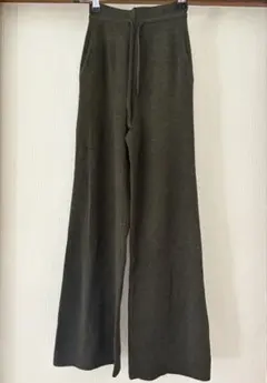 UNIQLO ユニクロ　ウォッシャブルニットリブパンツ　S