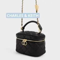 CHARLES & KEITH キルティング　バッグ　黒のサムネイル