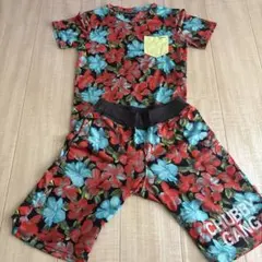 CHUBBYGANG ハイビスカス柄 Tシャツのサムネイル