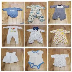 70～90㎝　ロンパースまとめ売り男子　9点