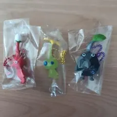 ピクミン ストラップ 岩、赤、ヒカリ3個セット