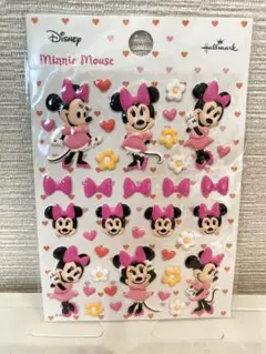 ミニーマウス マシュマロ　ステッカー　シール　ディズニー