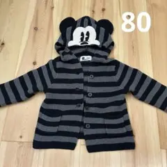 Disney baby ミッキーマウス カーディガン 12-18ヶ月　80