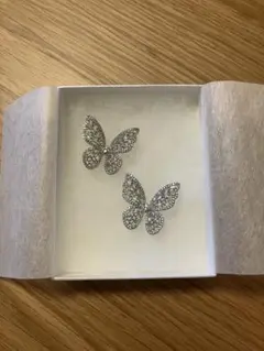 ANNAN WEDDING ブライダル アクセサリーセット(蝶モチーフ)2点