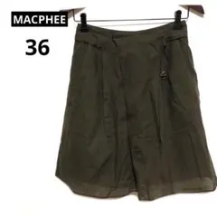 マカフィー　MACPHEE シアースカート　薄いコットン　日本製　膝上丈のサムネイル