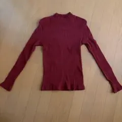 UNIQLO リブハイネックT