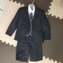 入学式　卒園式　冠婚葬祭　フォーマルスーツセット 黒　1年生
