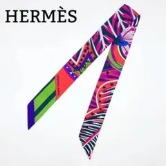 HERMÈS エルメス ツイリー アンダー ザ ウェーブ スカーフ タグあり