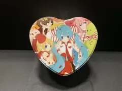 非売品】初音ミク バレンタイン お菓子缶 2015 ボカロ 集合 丸缶