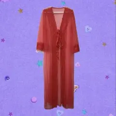 【Vintage】赤 レース ネグリジェ ランジェリー 古着屋