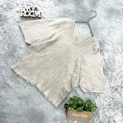 良品❗️【UNIQLO】ユニクロ リブVネックプルオーバー（Sサイズ）