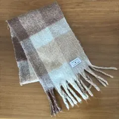 repiチェック柄マフラー