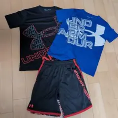 【3枚セット】アンダーアーマー　Tシャツ＆ハーフパンツ