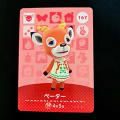 [匿名発送]amiiboカード◆ペーター…167。