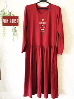 ヴィンテージ PINK HOUSE ピンクハウス カットソーワンピース ワッペン