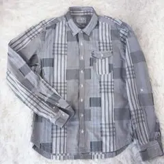 NICOLE CLUB FOR MEN コットンシャツ　襟袖ワイヤー入　S