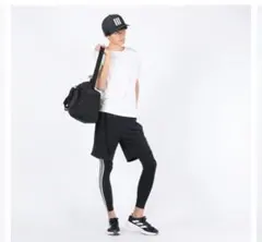 adidasメンズパンツ テックフィット スリーストライプス ロングタイツ