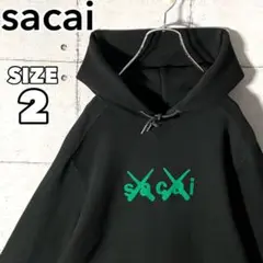 【ぷりん】sacai×KAWS コラボパーカー　サイズ1 中古・古着通販】sacai (サカイ) KAWS (カウズ) sacai × KAWS